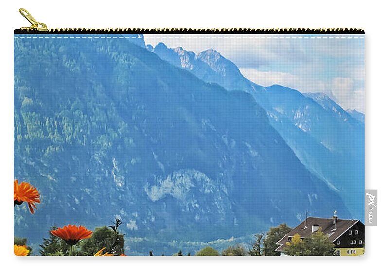 Travel Zip Pouch featuring the photograph Flowers of the Alps by Elvis Vaughn