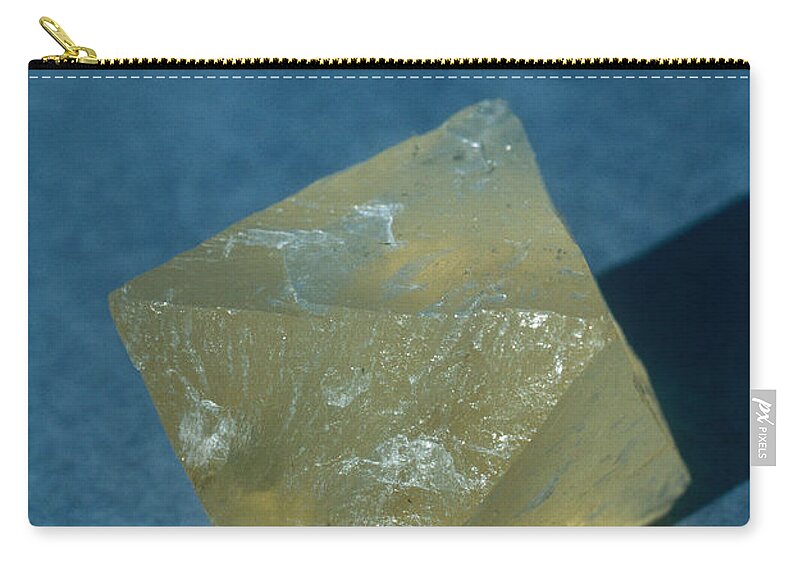 Calcium Fluoride Zip Pouch featuring the photograph Fluorite Crystal by A.b. Joyce