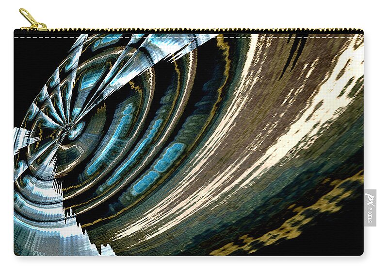 Abstract Zip Pouch featuring the painting Fly Away by Gerlinde Keating