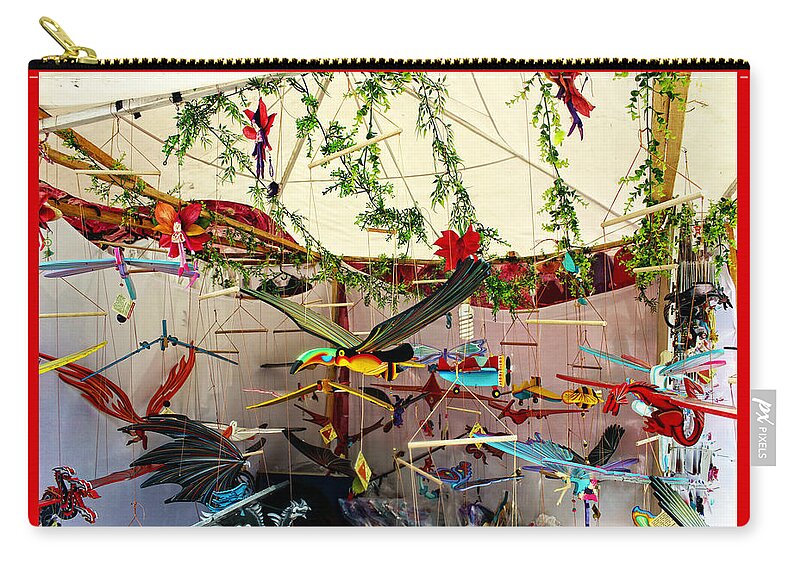 Mobile Zip Pouch featuring the photograph Fly Me by Kurt Van Wagner