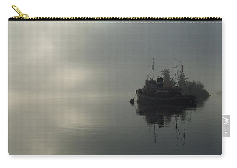 Marine Zip Pouch featuring the photograph Fog by Mark Alan Perry
