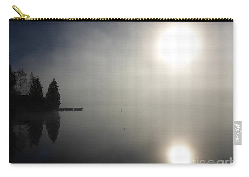 Fog Zip Pouch featuring the photograph Foggy Morning by Cristina Stefan