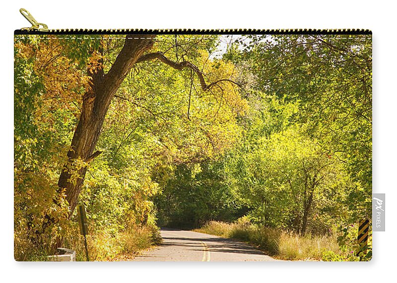 Colorado Carry-all Pouch featuring the photograph Follow the Yellow Lines by James BO Insogna