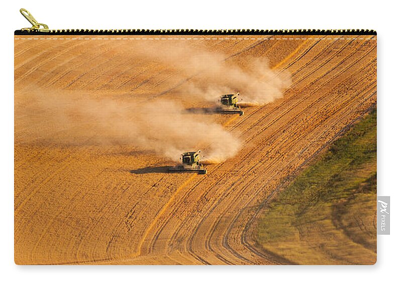 Harvest Zip Pouch featuring the photograph Following by Mary Jo Allen