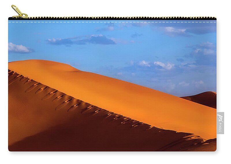 Tranquility Zip Pouch featuring the photograph Footprints by Dave Greenwood