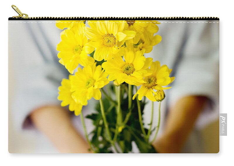 Flowers Zip Pouch featuring the photograph For you by Ivy Ho