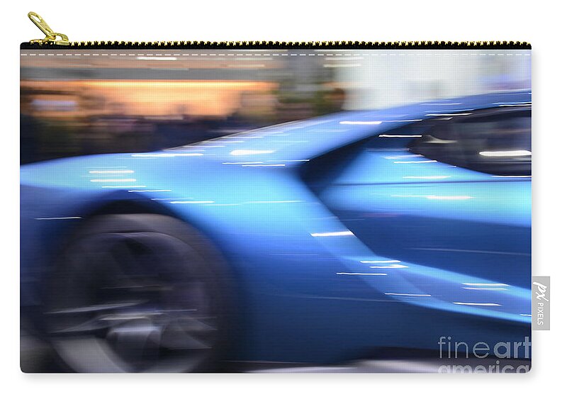 Ford Zip Pouch featuring the photograph Ford GT by Randy J Heath