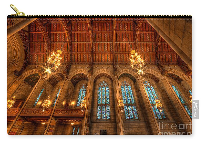 Architecture Zip Pouch featuring the photograph Fourth Presbyterian Church Chicago by Wayne Moran