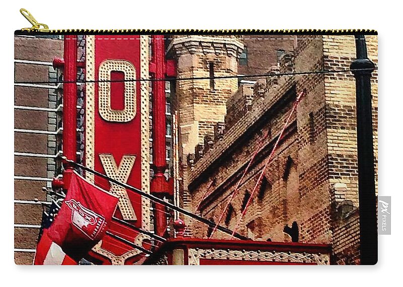 Fox Theater Zip Pouch featuring the photograph Fox Theater - Atlanta by Robert L Jackson