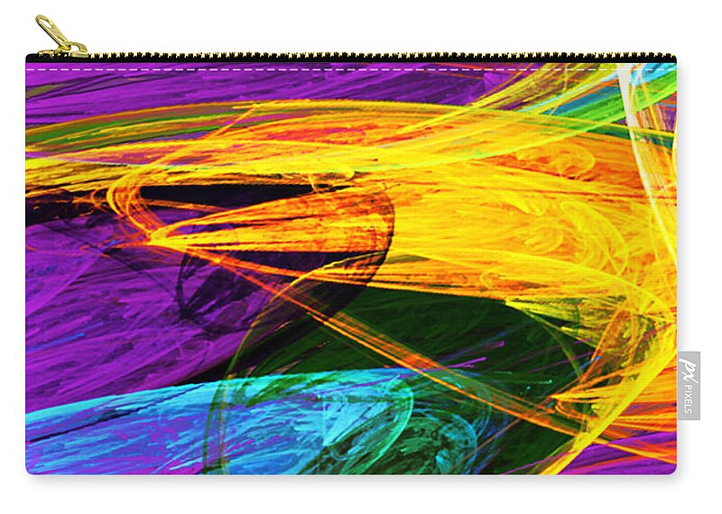 Butterfly Zip Pouch featuring the photograph Fractal - Butterfly Wing Closeup by Susan Savad