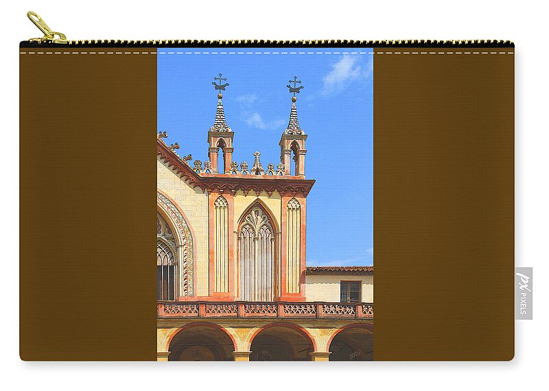 Church Zip Pouch featuring the photograph Franciscan Monastery In Nice France by Ben and Raisa Gertsberg