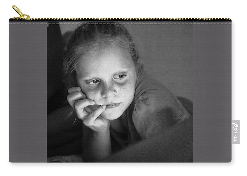 Growingup Zip Pouch featuring the photograph Freckles by Aleck Cartwright