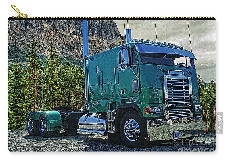 Freightliner Carry-all Pouch featuring the photograph Freightliner Cabover by Randy Harris