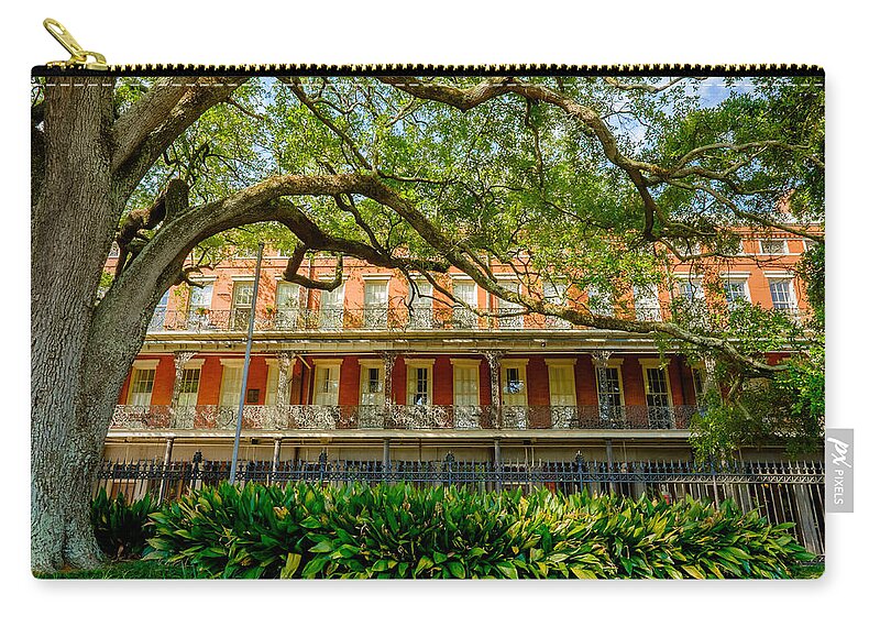 Architecture Carry-all Pouch featuring the photograph French Quarter by Raul Rodriguez