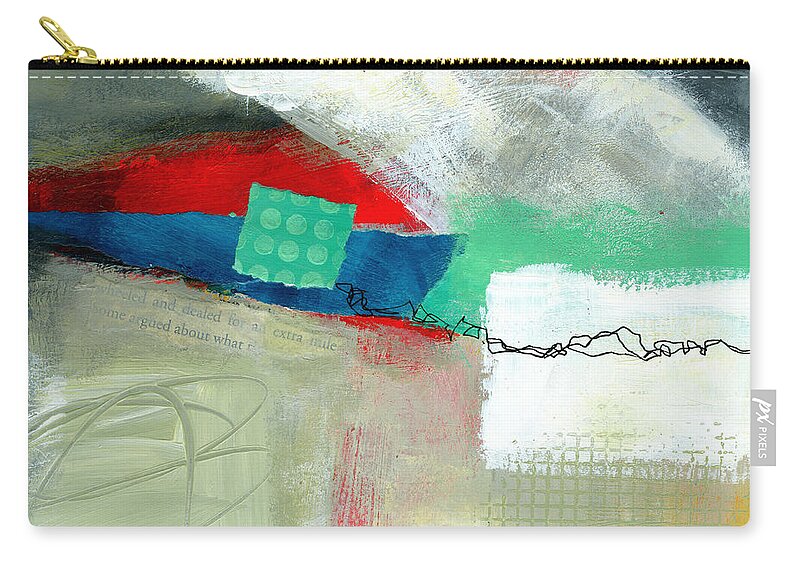 8�x8� Zip Pouch featuring the painting Fresh Paint #1 by Jane Davies