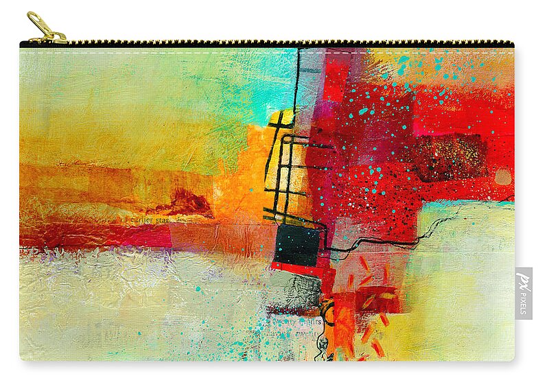 #faatoppicks Zip Pouch featuring the painting Fresh Paint #2 by Jane Davies