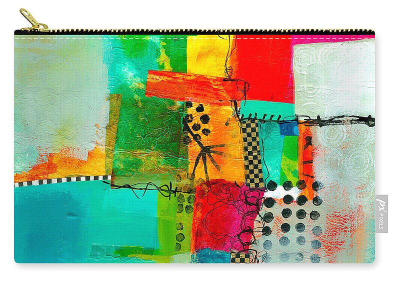 Fresh Paint Zip Pouch featuring the painting Fresh Paint #5 by Jane Davies