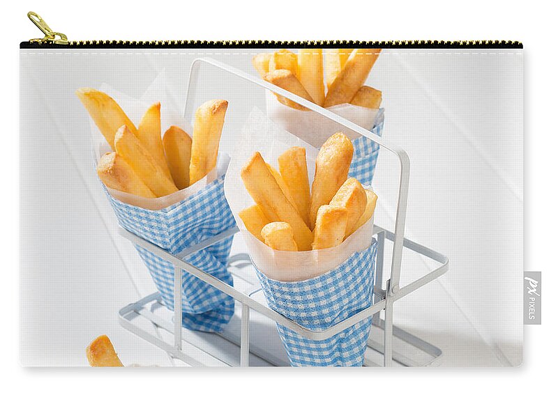 Fries Zip Pouch featuring the photograph Fries by Amanda Elwell