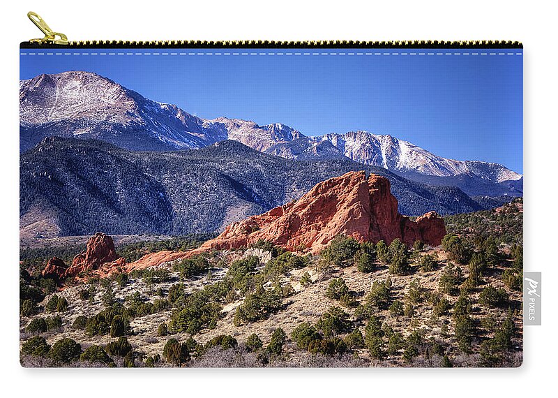 Colorado Zip Pouch featuring the photograph Front Yard #1 by Nikolyn McDonald