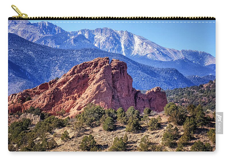 Colorado Zip Pouch featuring the photograph Front Yard #2 by Nikolyn McDonald