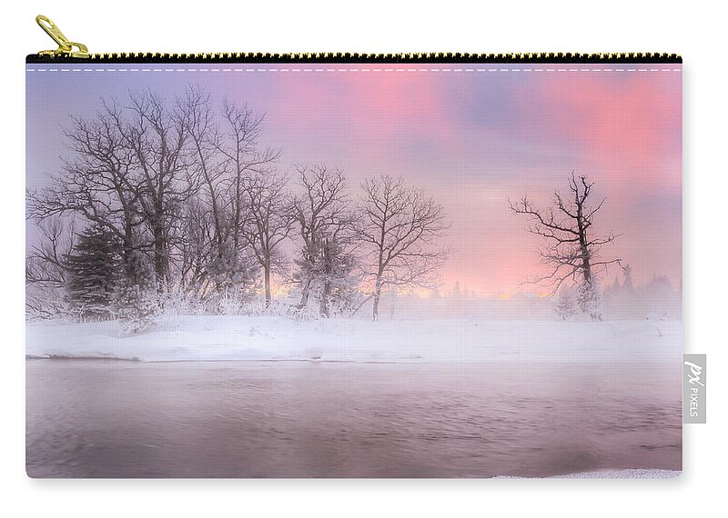 Blue Hour Carry-all Pouch featuring the photograph Frozen Island by Jakub Sisak