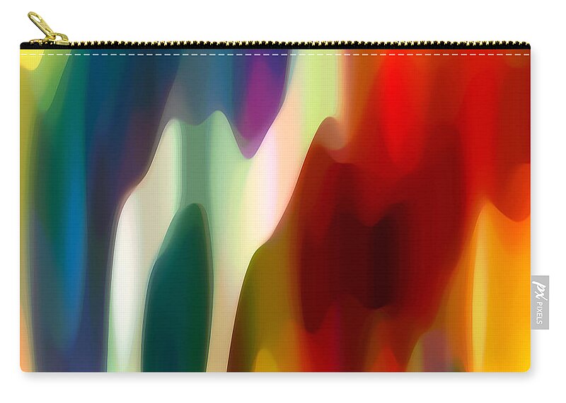 Fury Zip Pouch featuring the painting Fury 1 by Amy Vangsgard