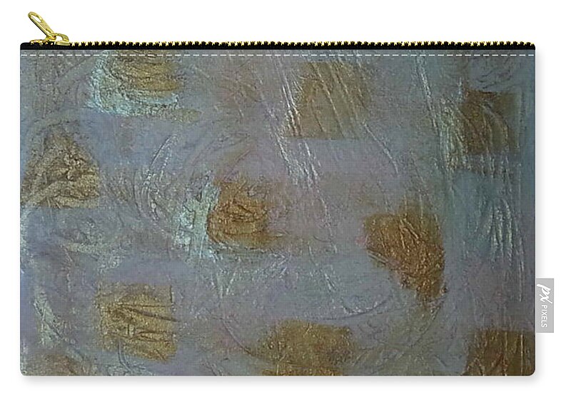 Abstract Painting Zip Pouch featuring the painting G6 - shiny by KUNST MIT HERZ Art with heart