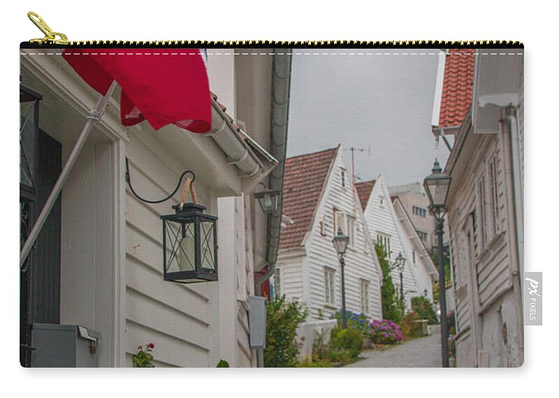 Scandinavian Zip Pouch featuring the photograph Gamle Stavanger Norway 4 by Amanda Mohler