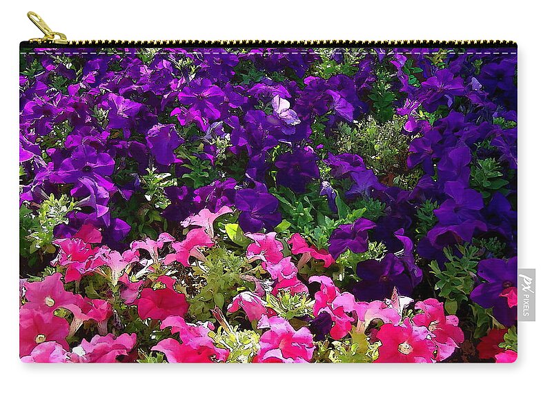 Garden Cascade Zip Pouch featuring the photograph Garden Cascade by Glenn McCarthy Art and Photography