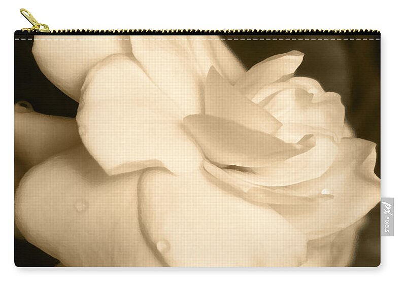  Zip Pouch featuring the photograph Gardenia by Lee Owenby