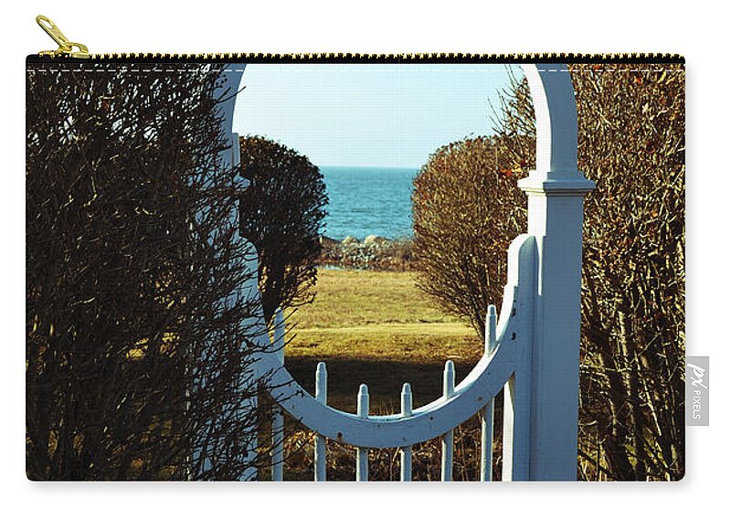 Garden Zip Pouch featuring the photograph Gateway to the Sea by Kevin Fortier