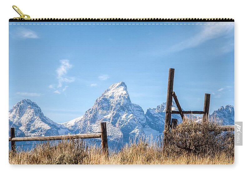 Teton National Park Zip Pouch featuring the photograph Gateway To Heaven 0077 by Kristina Rinell