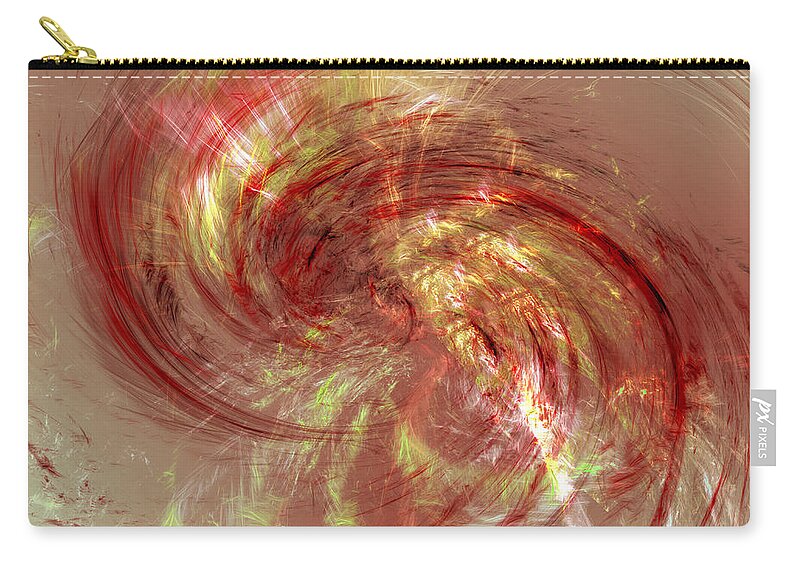 Stochastic Zip Pouch featuring the digital art Generally Well Received by Jeff Iverson