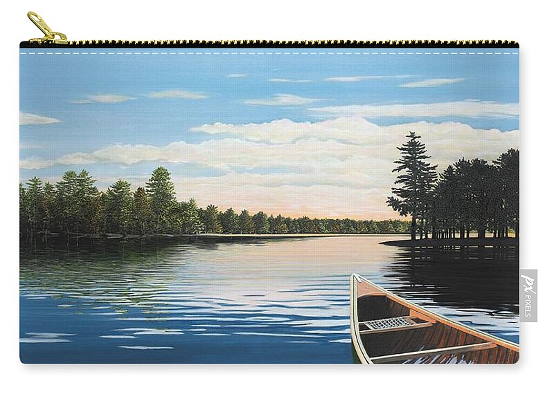Landscapes Zip Pouch featuring the painting Gentle Motion by Kenneth M Kirsch