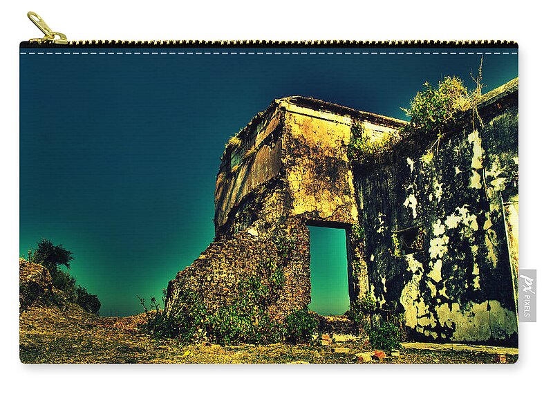 Wallpaper Buy Art Print Phone Case T-shirt Beautiful Duvet Case Pillow Tote Bags Shower Curtain Greeting Cards Mobile Phone Apple Android Nature George Everest House Mussoorie Uttrakhand George Everest House Observatory House Salman Ravish Khan Haunted House Hill Mountain Hdr Photography Nature Trees Green Forest Woods Spirits Ghost Spooky Creepy Halloween Zip Pouch featuring the photograph George Everest House #2 by Salman Ravish