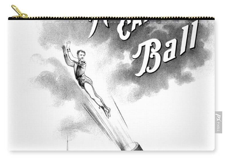 Entertainment Zip Pouch featuring the photograph George Royal, Australian Daredevil by Science Source