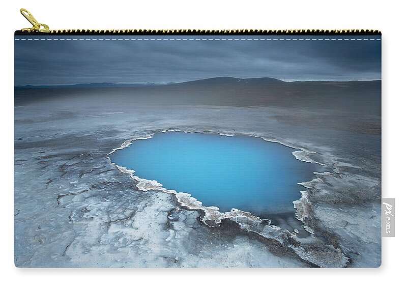Nis Zip Pouch featuring the photograph Geothermal Pool Iceland by Mart Smit