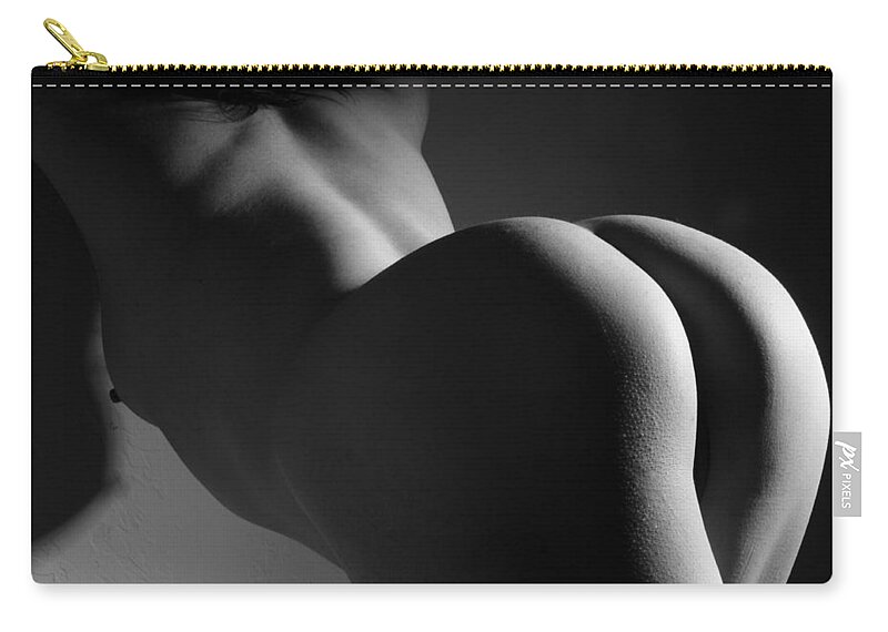 Nude Zip Pouch featuring the photograph Getting a Little Behind in My Work by Joe Kozlowski