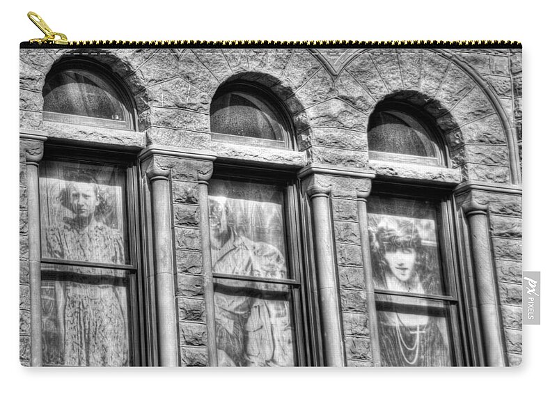 Architecture Zip Pouch featuring the photograph Ghosts by Mark Alder