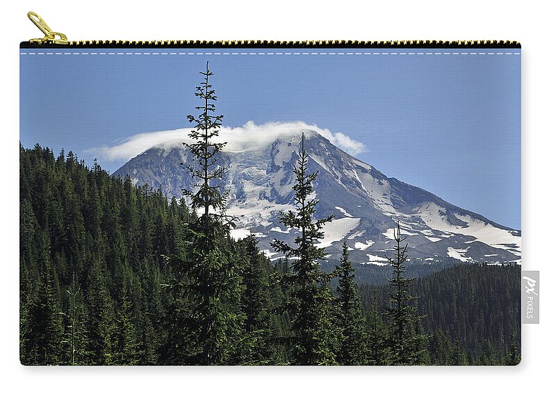 Mount Adams Zip Pouch featuring the photograph Gifford Pinchot National Forest and Mt. Adams by Tikvah's Hope