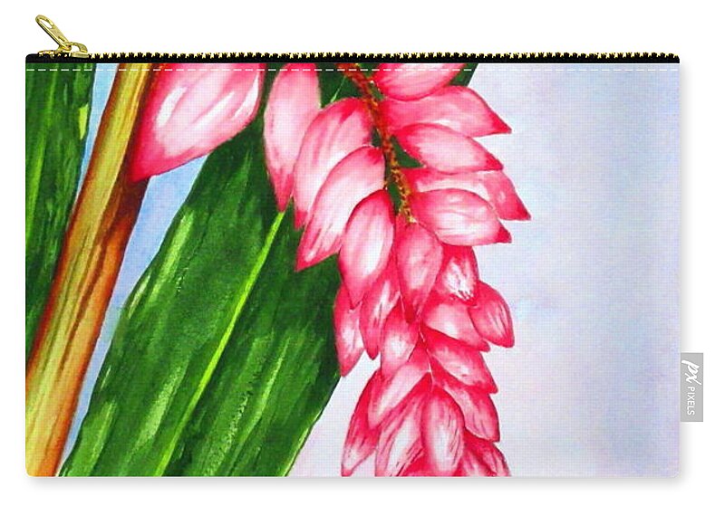Painting Zip Pouch featuring the painting Ginger by Ashley Goforth