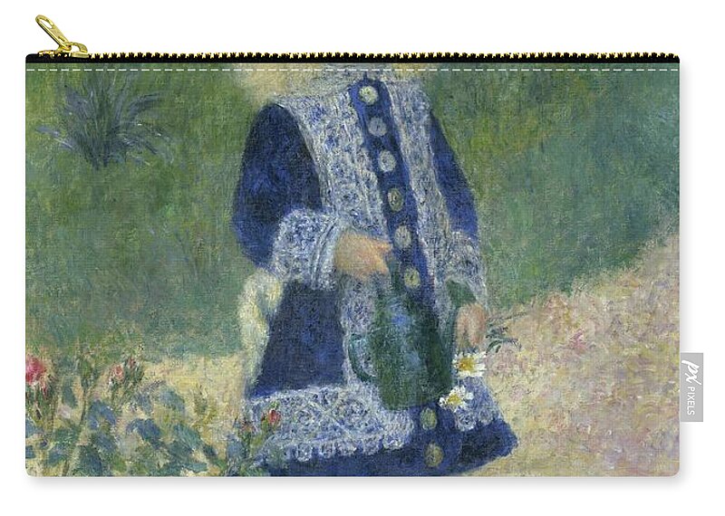 Auguste Renoir Carry-all Pouch featuring the painting Girl With A Watering Can by Auguste Renoir