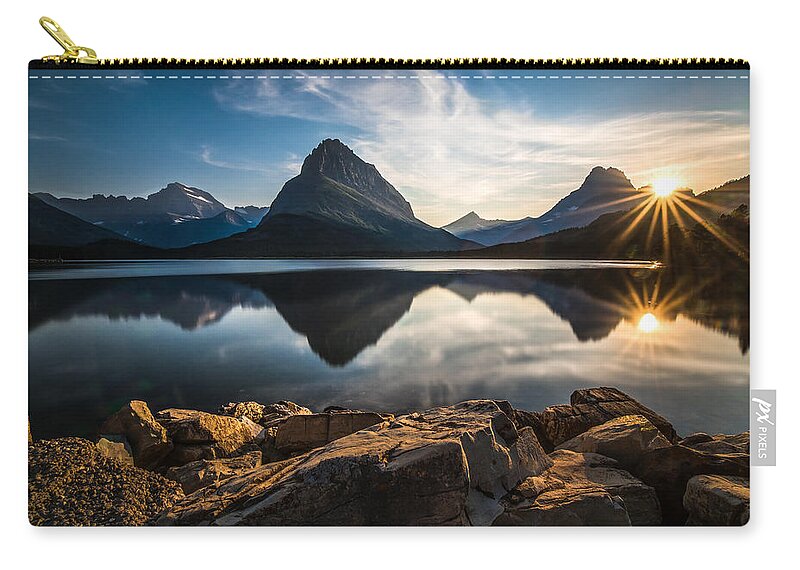 Glacier Carry-all Pouch featuring the photograph Glacier National Park by Larry Marshall