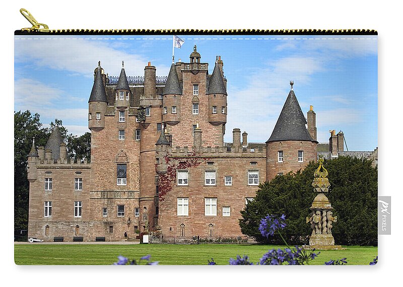 Scotland Zip Pouch featuring the photograph Glamis Castle by Jason Politte