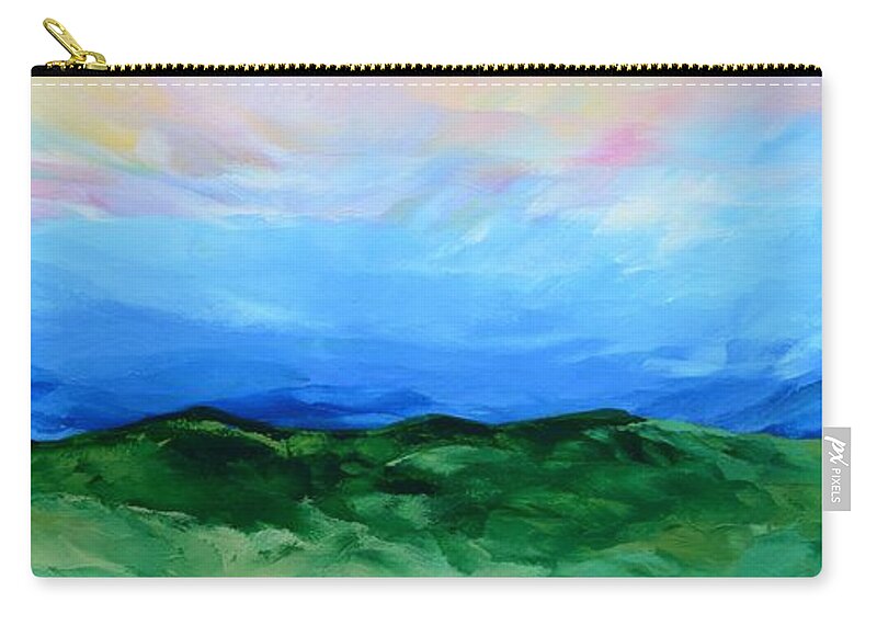 Sky Carry-all Pouch featuring the painting Glimpse of the Splendor by Linda Bailey