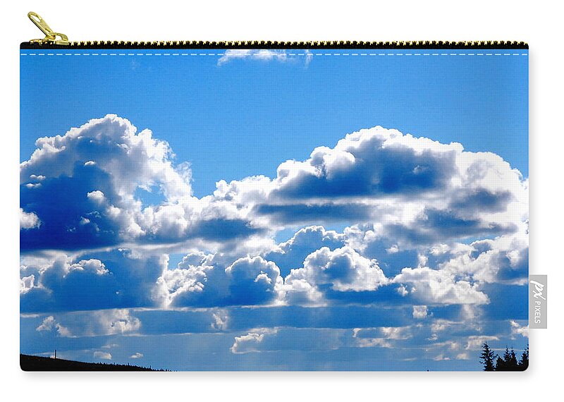 Cloud Zip Pouch featuring the photograph Glorious Clouds I by Kathy Sampson