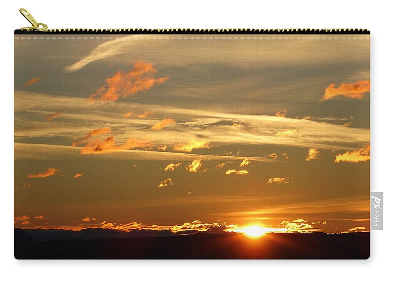 Dawn Zip Pouch featuring the photograph Glorious Light by Fiskr Larsen