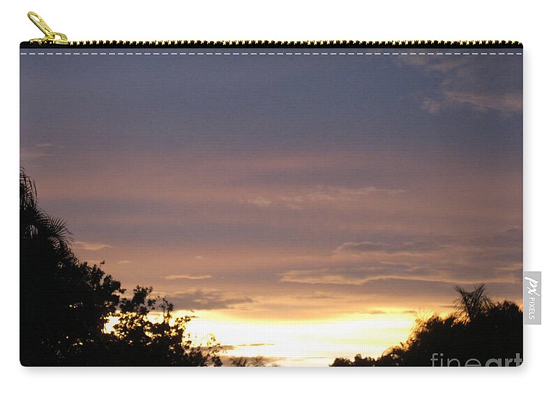 Glorious Sunset Zip Pouch featuring the photograph Glorious Sunset by Oksana Semenchenko