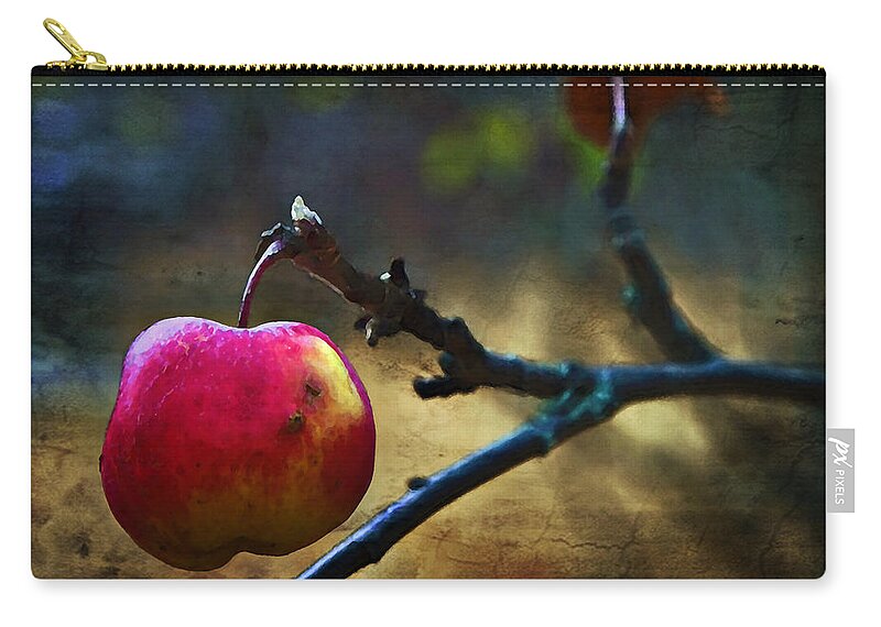 Apple Zip Pouch featuring the photograph Go On Dearie Take A Bite by Theresa Tahara