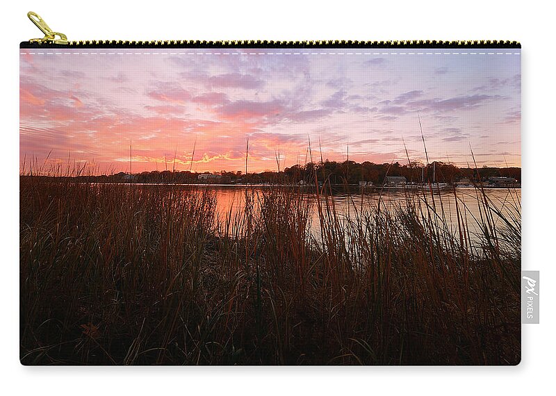 Goddard Memorial State Park Zip Pouch featuring the photograph Goddard Sunset by Lourry Legarde